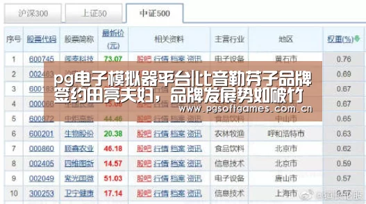 pg电子模拟器平台|比音勒芬子品牌签约田亮夫妇,品牌发展势如破竹(图3) pg电子模拟器平台